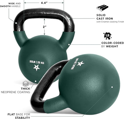 Yes4All Neoprene Coated/Adjustable Kettlebell & Kettlebell Sets -