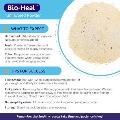 5-in-1 Bio-Heal® Probiotic for Kids, Men & Women - Best Supplement for Brain Function, Gut Health & Constipation - Shelf Stable & Fortified with Vitamin, Mineral & Prebiotics - Powder