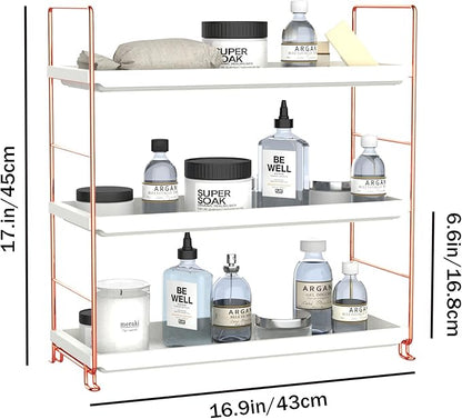 FSyueyun 3-Tier Makeup Shelf Organizer