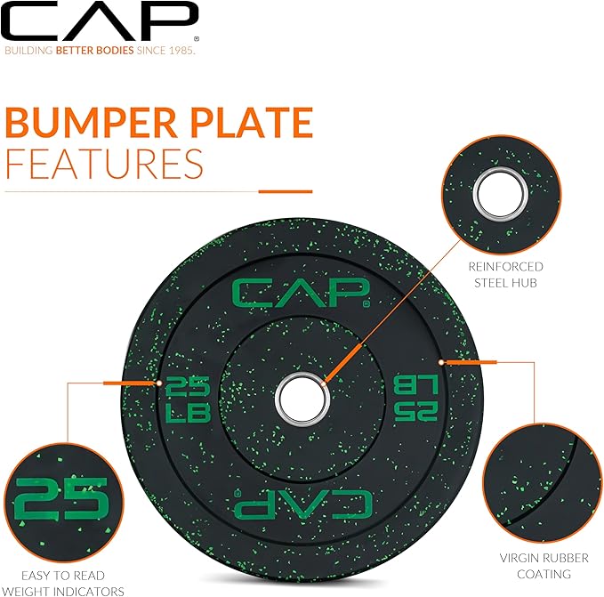 CAP Barbell Rubber Olympic Bumper Plate