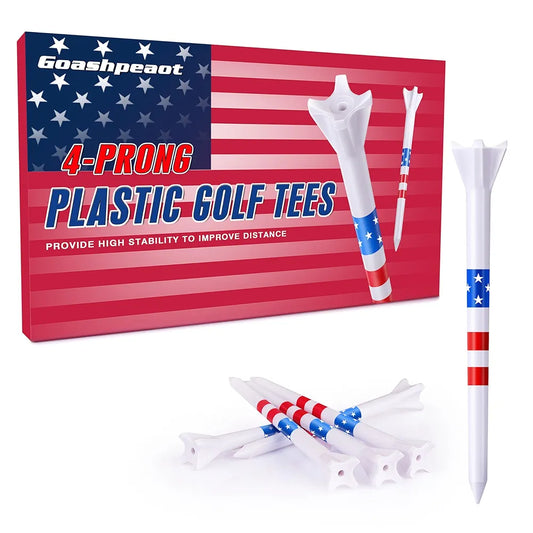 Premium Golf Tees Choose Between 200 Count or 100 Count, Professional Marking System Golf Tees 3-1/4 Inch, Reduce Friction Side Spin More Stable Golf Tees
