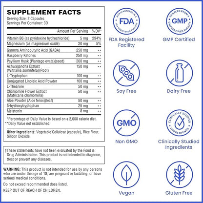 Wellthy Night Time Fat Burner - Weight Loss Pills for Women - Vitamin B6, Ashwagandha & Melatonin - Nighttime Fat Burner for Women - Belly Fat Burner - Natural Weight Loss Supplements for Women, 60ct