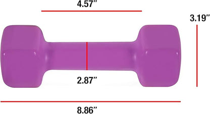 CAP Barbell Vinyl Coated Dumbbell | 1-15 LB Single or Pair