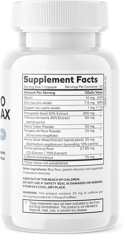 Testpro Testosterone Support Ultra for Men with Fenugreek, Tribulus & Maca