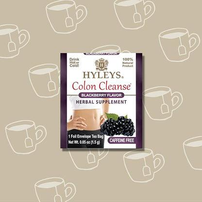 Hyleys Colon Cleanse Tea Blackberry Flavor (6 Pack - 150 Tea Bags Total)