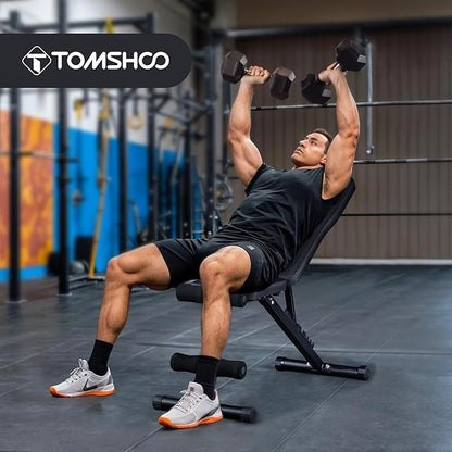 TOMSHOO Weight Bench Press 660 LB 3 Sec