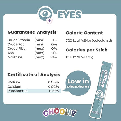 Squeeze Vita Stick Lickable Treats for Dogs & Cats. 49 Eye Health Sticks with Essential multivitamins. Soft and Tasty Paste for All Life Stages, Supporting Eyes Health