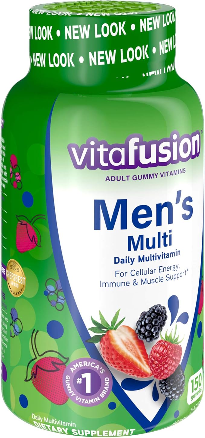 Vitafusion Men's Powerful Multi - Natural Berry 150 Gummies