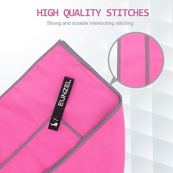 Eunzel Quick Dry Camping Towel 3 Size 1 Pack,Fast
