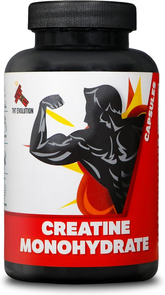 Creatine Monohydrate Capsules 50 Servings, 3,000 mg per Serving, Easy to Swallow, 750 mg of Creatine Monohydrate Per Capsule, High Absorption Rate