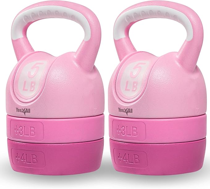 Yes4All Kettlebell Sets - Adjustable Kettlebell Set
