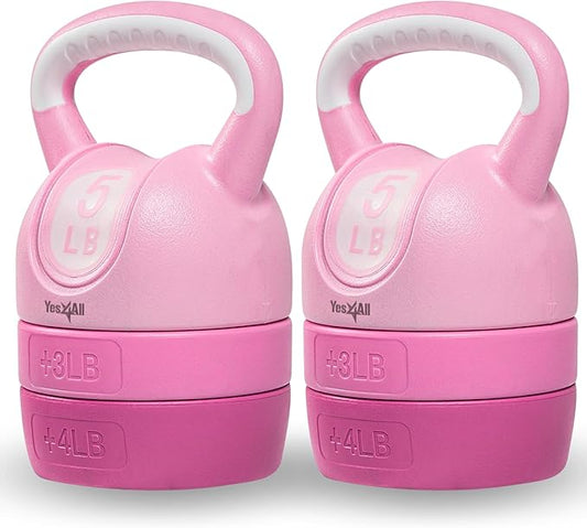 Yes4All Kettlebell Sets - Adjustable Kettlebell Set