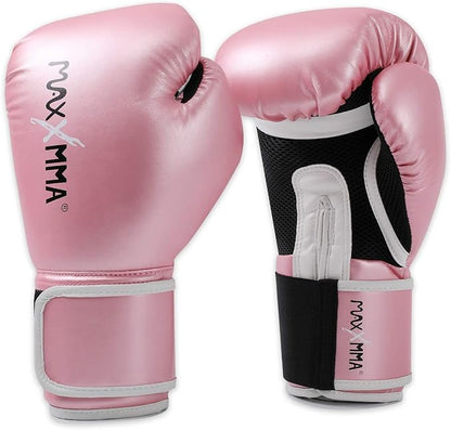 MaxxMMA Pro Style Boxing Gloves for Men & Women, Training Heavy Bag Workout Mitts Muay Thai Sparring Kickboxing Punching Bagwork Fight Gloves