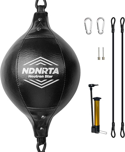 Double End Bag, (Classic Style Upgraded),Improve Reaction Speed, Boxing Equipment, Durable, Double End Punching Bags, Home Gym, Floor to Ceiling, for Boxing (Shipped from The U.S)