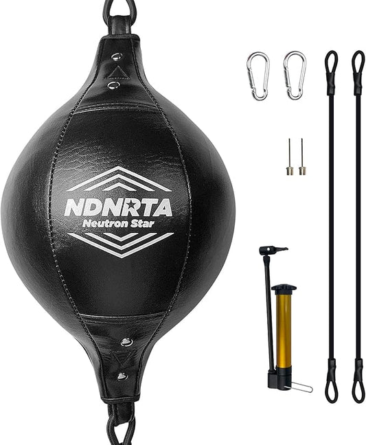 Double End Bag, (Classic Style Upgraded),Improve Reaction Speed, Boxing Equipment, Durable, Double End Punching Bags, Home Gym, Floor to Ceiling, for Boxing (Shipped from The U.S)
