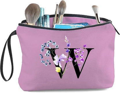 SEAMOON Birthday Inspirational Bridesmaid Proposal Team Small Gifts for Women Mom Aunt Teacher Sister Coworkers Makeup Cosmetic Bag Travel with Mirror Mothers Day Christmas Graduation W