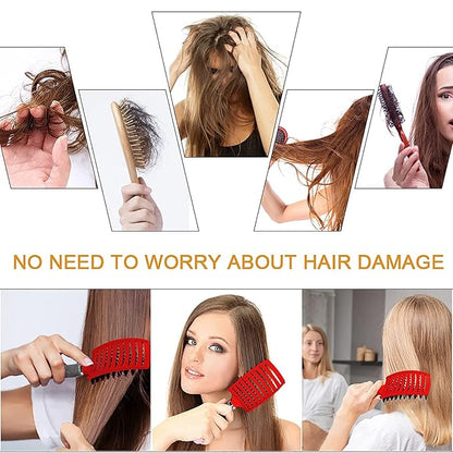Voremy Magical Detangling Brush for Wet or Dry Hair - Ultra Fast Drying, Styling Massage Hairbrush for Men, Women and Kids (Black)
