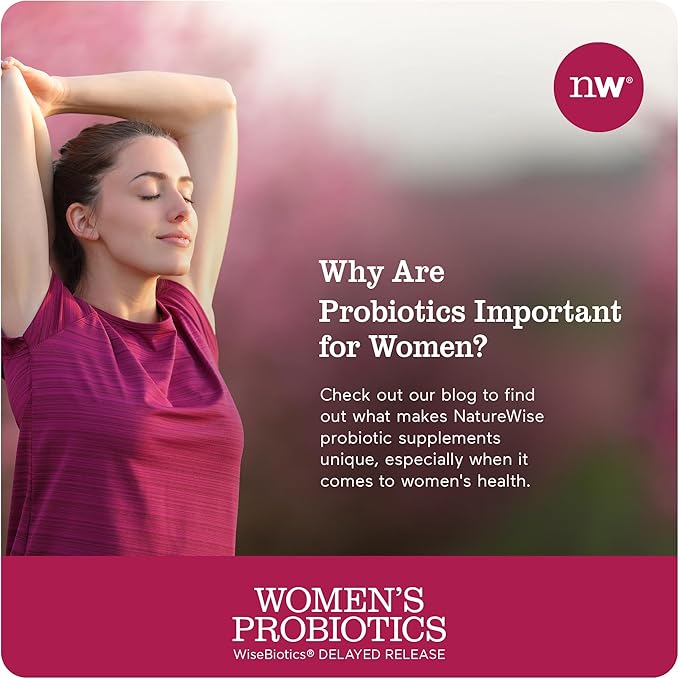 NatureWise Probiotics for Women - With Prebiotics and Cranberry - Vaginal, PH Balance, Digestive, Urinary Tract Support - 18 Unique Strains, 20 Billion CFU - 60 Capsules[2-Month Supply]