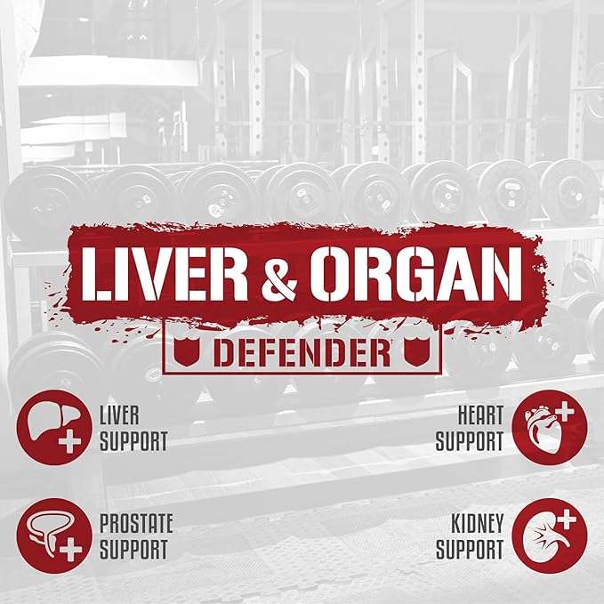 5% Nutrition 2-Stack | Liver & Organ Defender with NAC + BiggerByTheDay | Liver, Kidney, & Heart Support + Anabolic Muscle Builder, Hardcore Lean Mass Gainer with Turkesterone, HICA, L-Leucine