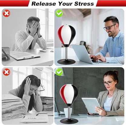 Desktop Punching Bag, Super Strong Suction Boxing Bag Speed Balls, Stress Buster with Suction Cup for Office Table and Counters, Fun Gift for Boss or Coworker