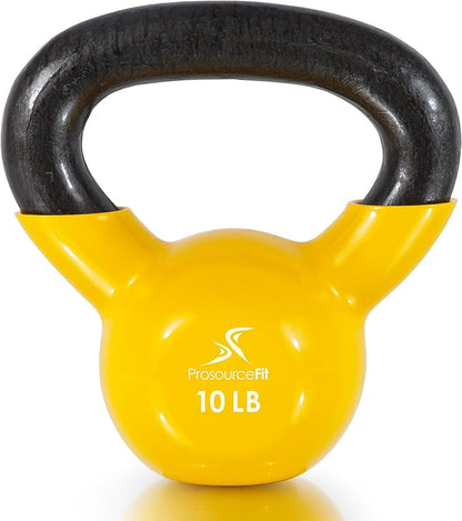 ProsourceFit Vinyl Coated Cast Iron Kettlebells for Full