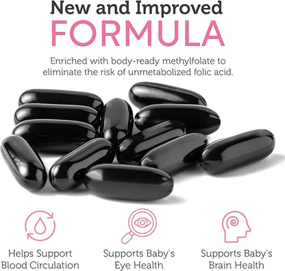 Zahler Prenatal Vitamin with DHA & Folate - DHA Supplements & Prenatal Multivitamin for Mother and Child - Kosher Prenatal DHA Prenatal Vitamins with Iron, Pre Natal Softgels 60 Count