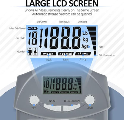 Grip Strength Tester 220 Lbs 99 Kgs