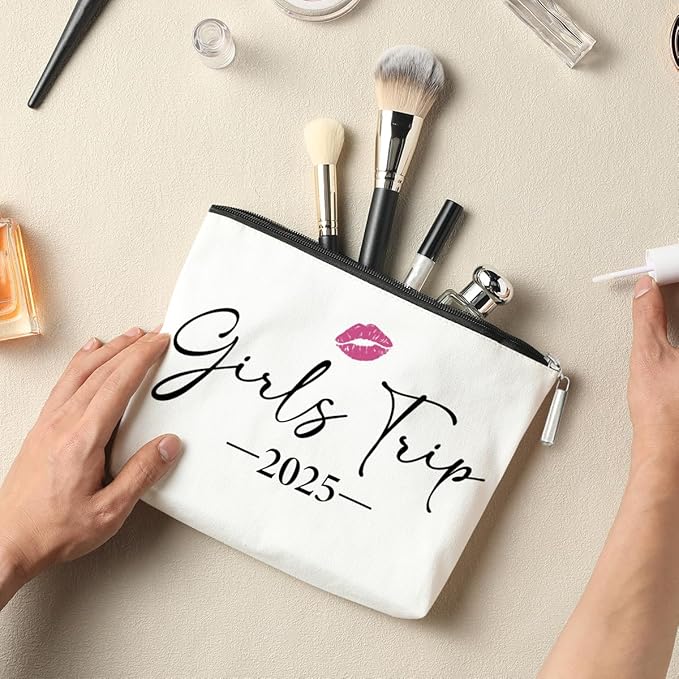 Weekend Gift, Travel Makeup Bag, Graduation Gift, Gifts for Women Sister, for BFF Bestie Gift, Christmas Birthday Gift, Bridal Shower Wedding Engagement Party Decoration Girls' Trip 2025