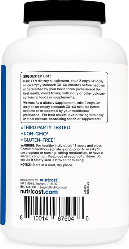 Nutricost ZMA 180 Capsules (3 Bottles)