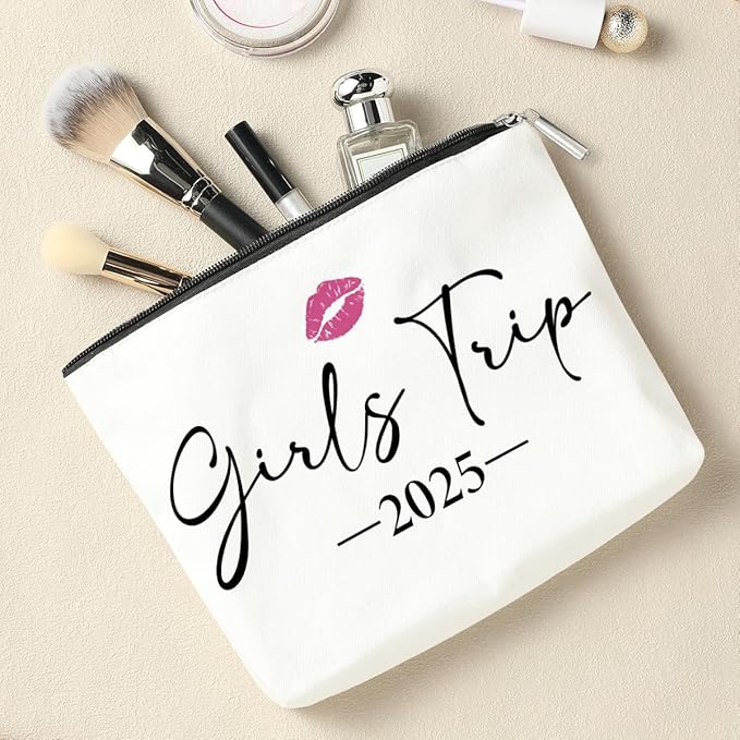 Weekend Gift, Travel Makeup Bag, Graduation Gift, Gifts for Women Sister, for BFF Bestie Gift, Christmas Birthday Gift, Bridal Shower Wedding Engagement Party Decoration Girls' Trip 2025