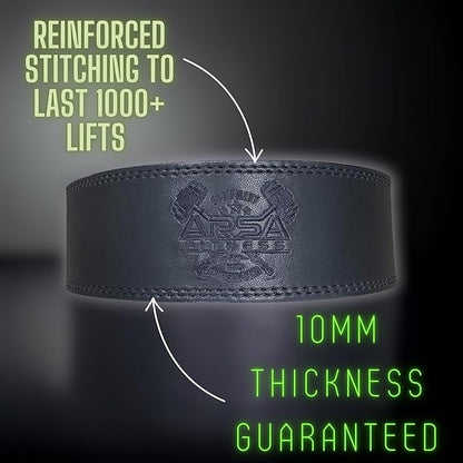 Arsa Fitness Weightlifting Adjustable Lever Belt for Men 10MM Thickness 4" Width