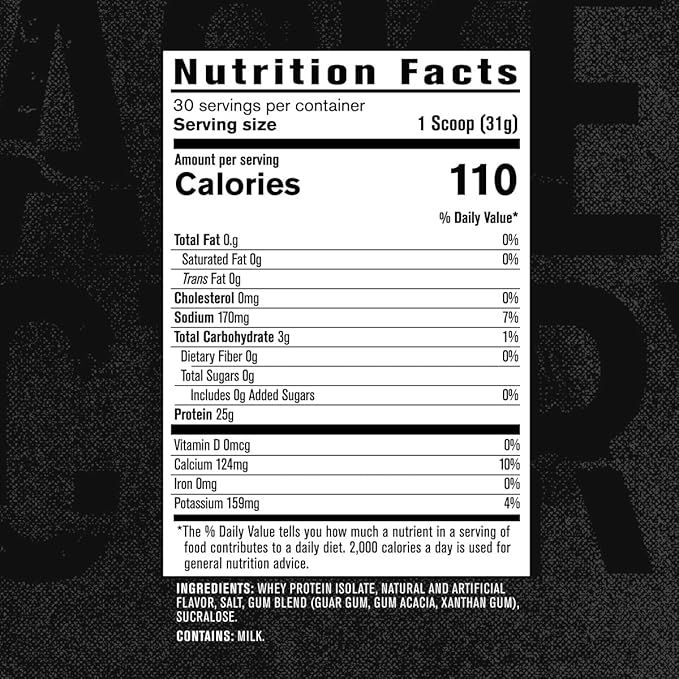 Authentic ISO Grass Fed Whey Protein Isolate Powder - Low Carb, Non-GMO Muscle Building Protein w/ No Fillers, Mixes Perfectly for Post Workout Recovery, Vanilla Oatmeal Cookie - 2LB, 30 SV