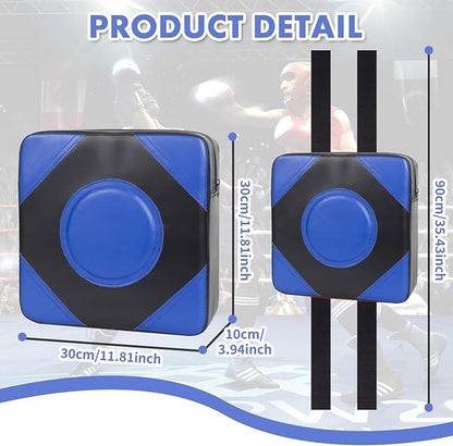 LuiceABC Wall Punching Boxing Pad, Wall Focus Target Foam, Boxing Fitness Wall Punch Bag, Leather and High Elastic Sponge Bag for Sports Training, Adjustable Height