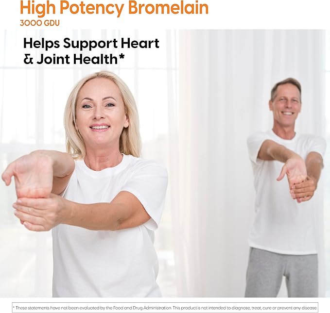 Doctor's Best 3000 GDU Bromelain Proteolytic Digestive Enzymes Supplements, Supports Healthy Digestion, Joint Health, Nutrient Absorption, 500 mg,Capsule, 90 Count(Pack of 1)