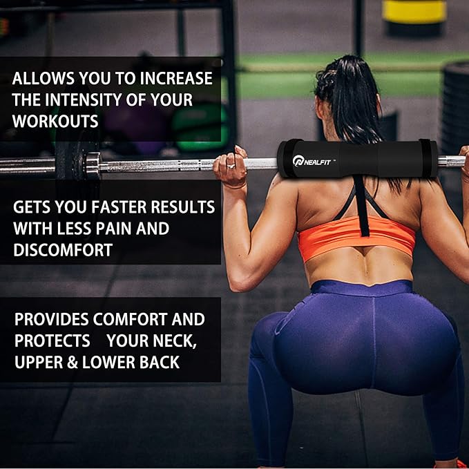 Barbell Pad Squat Pad for Squats—Squat Bar Pad—Great
