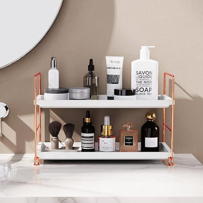 FSyueyun 2-Tier Makeup Shelf Organizer for Vanity