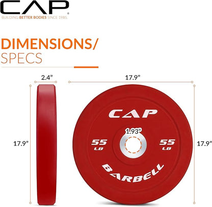 CAP Barbell Rubber Olympic Bumper Plate