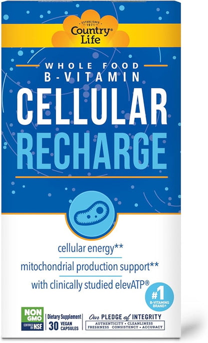 COUNTRY LIFE B Vitamin Cellular Recharge, 30 CT