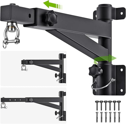 Kipika Heavy Bag Hanger Wall Mount Punching, Rotatable Heavy Duty Boxing Bag Bracket for Home Gym Indoor, Adjustable Length for Kickboxing Bag, Muay Thai Bag,Speed Bag