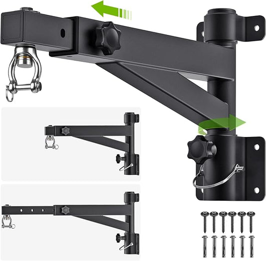 Kipika Heavy Bag Hanger Wall Mount Punching, Rotatable Heavy Duty Boxing Bag Bracket for Home Gym Indoor, Adjustable Length for Kickboxing Bag, Muay Thai Bag,Speed Bag