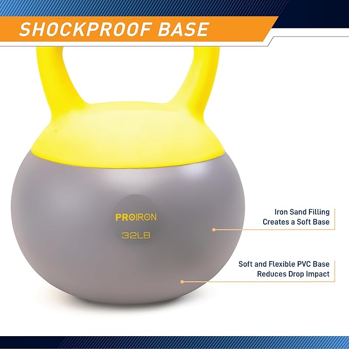 PROIRON Soft Kettlebell 8lb 16lb, 24lb, 24lb, 32lb 32lb Kettlebells