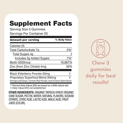 Boobie Bears Lactation Support Gummies | Helps As Milk Supply Booster & Supports Immune Health & Hair Growth | Breastfeeding Supplements with Zinc & Elderberry for Milk Supply Increase, 60 Count
