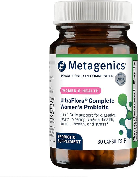 Metagenics Ultraflora Complete Women's Probiotic - 5-in-1 Multi-Benefit Probiotic for Women* - Supports Digestive, Immune, Vaginal, Urogenital Health* - 30 Capsules