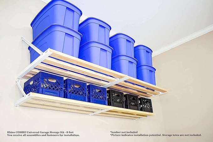 Rhino Combo Universal Garage Storage Kit - 8 feet