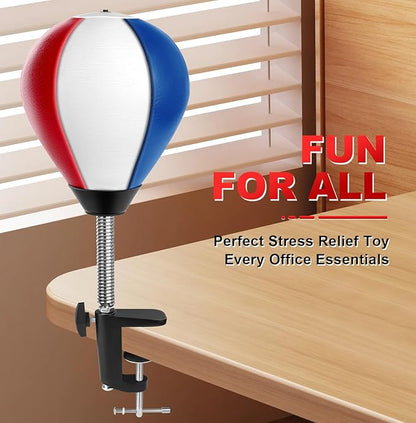 Desktop Punching Bag, Super Strong Suction Boxing Bag Speed Balls, Stress Buster with Suction Cup for Office Table and Counters, Fun Gift for Boss or Coworker