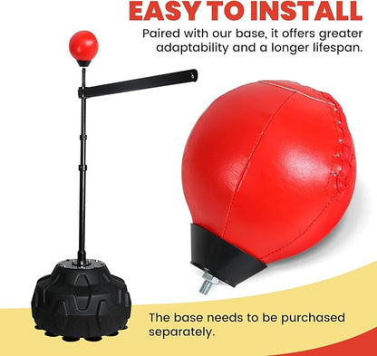 INNOLIFE Red Solid and Thick Speed Ball Reflective Bag - No Pump Needed - Ideal for MMA and Boxing-Suitable for All Boxing Equipment Replacement