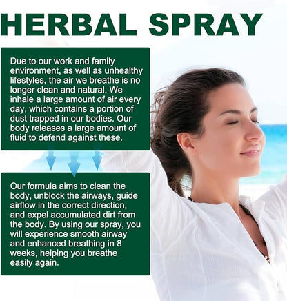 Lung Cleansing Spray,Herbal Lung Cleansing Spray,Herbal Lung Cleanse Mistm, (1PCS)