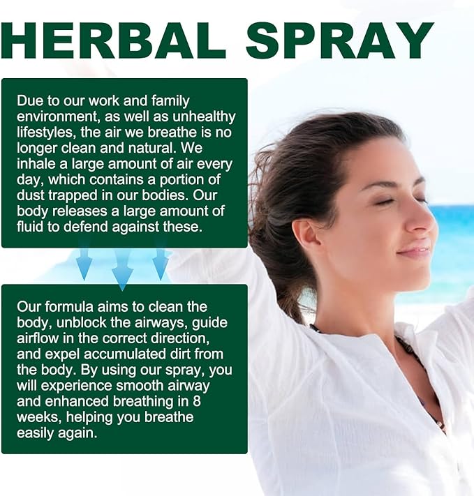 Lung Cleansing Spray,Herbal Lung Cleansing Spray,Herbal Lung Cleanse Mistm, (5PCS)