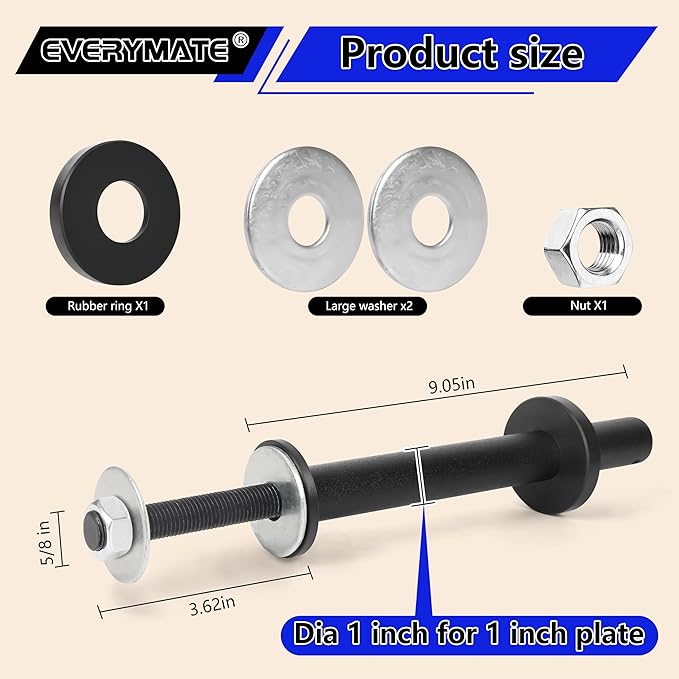 Weight Plate Holder: Power Rack Attachments Squat Rack Weight Plate Rack for 1 inch Standard Weight Plates, 2x2 3x3 2x3 Power Cage Accessories Weight Plate Storage