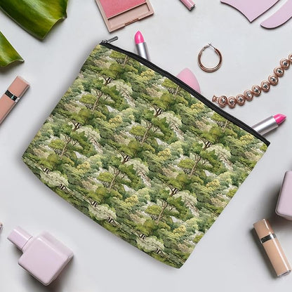 3pcs Cosmetic Bags for Women Makeup Bag, Bachelorette Party Favors Christmas Birthday Friendship Gifts for Women Girl Mom Sister Bestie Travel Toiletry Bag Skin Care Bag, Vintage Forest Deer Patterns